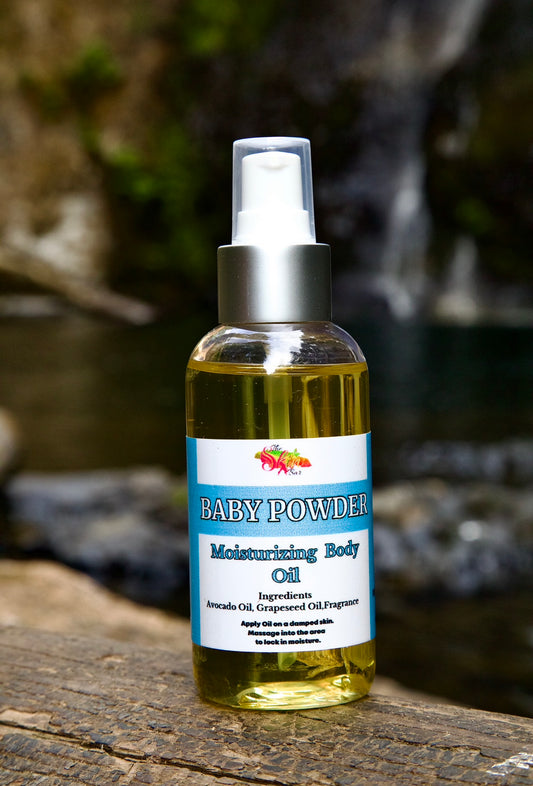 Baby Powder Moisturizing Body Oil